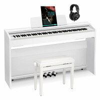 Casio PX-870 WE Privia Digitalpiano weiß Set inkl. Pianobank, Kopfhörer & Schule