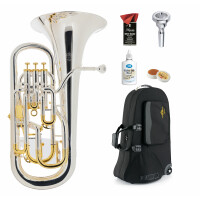 Lechgold Supreme EU-310S euphonium argenté Deluxe set