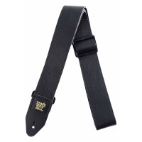 Ernie Ball 4134 2" Tri-Glide Italian Leather Strap Black