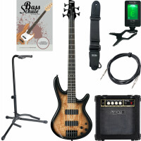 Ibanez GSR205SM-NGT E-Bass Natural Gray Burst Starter Set