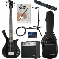 Rocktile TB-4 MBK Traveler E-Bass Matte Black Super Set