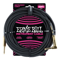 Ernie Ball 6081 Instrumentenkabel 3,05 m Schwarz