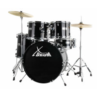 XDrum Semi 22" Standard Schlagzeug Midnight Black inkl. Schule