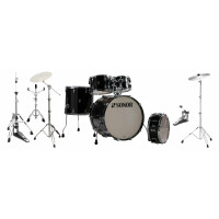 Sonor AQ2 Stage Shell Set Transparent Black inkl. Hardware