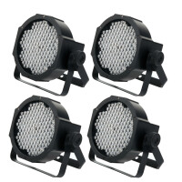 Showlite FLP-144 Proiettore Faro Flatline LED 144x 10 mm set 4 pezzi