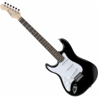 Rocktile Guitarra eléctrica ST3-BK/RW-L Pro negro (zurdos)