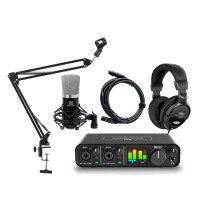 MOTU M2 2-Kanal USB C Audiointerface Podcast Set