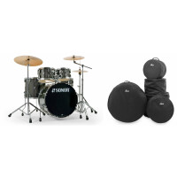 Sonor AQX Stage Black Midnight Sparkle Taschen Set