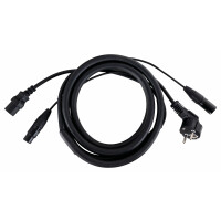 Pronomic Stage EUIECD-2.5 cable híbrido conector IEC (hembra)/DMX