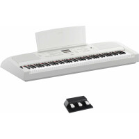 Yamaha DGX-670 WH Portable Piano Weiß Pedal Set