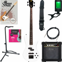 Spector Performer 4 E-Bass White Starter Set