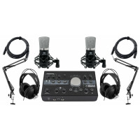 Pronomic CM-22 / Mackie Big Knob Studio Interview Podcast Set für 2 Personen