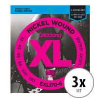 D'Addario EXL170-6 Regular Light 6-string 3x Set