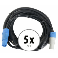 Pronomic Stage PPD-5 cable híbrido Powerplug/DMX Juego de 5