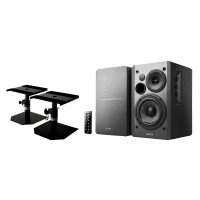 Edifier Studio R1280DB BK 2.0 Lautsprechersystem Black Stativ Set