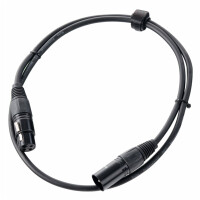 Pronomic Stage XFXM-1 Mikrofonkabel XLR 1 m Schwarz