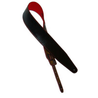 Shaman CR1 Tracolla per chitarra in pelle, nero/rosso