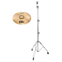 Meinl Classics Custom Brilliant 17" Medium Crash + gerader Beckenständer SET