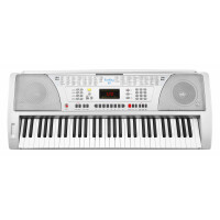 FunKey 61 SL Keyboard inkl. Netzteil und Notenhalter Silber - Retoure (Verpackungsschaden)