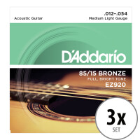 D'Addario EZ920 Medium Light 3x Set