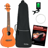 Ortega RUHW Konzert Ukulele Halloween Orange Set