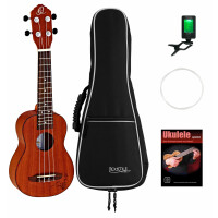 Ortega RU5MM-SO Sopran Ukulele Natur Satin Set