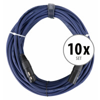 Set de 10 cables Pronomic StageDMX3-20 DMX 20 m