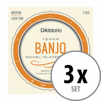 D'Addario EJ63 Tenor Banjo 3x Set