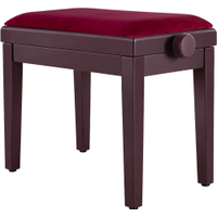 Classic Cantabile Pianobank Modell A Rosenholz Velours Rot