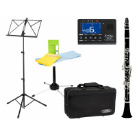 Classic Cantabile CLK-10 Sib klarinet set incl. notenstatief, stemtoestel en voetsteun