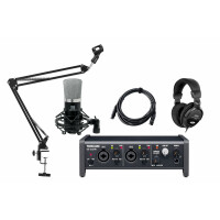 Tascam US-2x2HR USB Audio-Interface Podcast Set