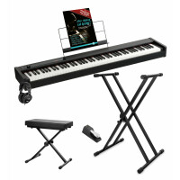 Korg D1 BK Digitalpiano Starter Set Schwarz