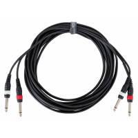 Pronomic J4J-6 audiokabel stereo 6,3 mm klink 6 m