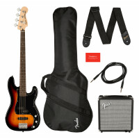 Squier Affinity Precision Bass PJ LRL 3-Color Sunburst Pack