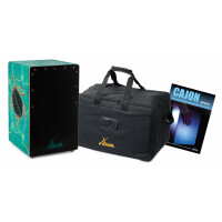 XDrum Design Series Cajon "Turtle" Set con borsa e guida (tedesco)