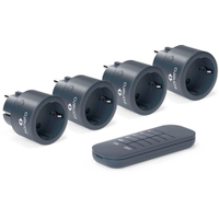 sonero Funksteckdosen-Set 4-fach 2.300 Watt Anthrazit