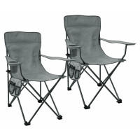 Stagecaptain CSB-5282 GY Chaise de camping fauteuil pliable chill set de 2