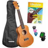 Cascha Linde Sopran Ukulele Set Braun