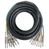 Pronomic Stage MJJ8-6 Câble Jack Multicore (8), 10m