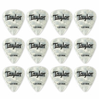 Taylor Celluloid 12er Pack Wht Pearl 1,21mm