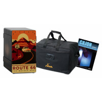 XDrum Design Series Cajon "Route 66" Set con borsa e guida (tedesco)