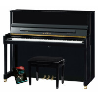 Kawai K-300 E/P Klavier Schwarz Hochglanz Set