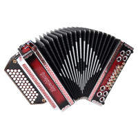 Alpenklang Pro 4/III Harmonika G-C-F-B Shadow Red