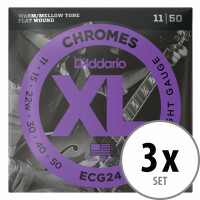 D'Addario ECG24 XL Chromes 3x Set