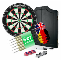 Stagecaptain DBC-1775 BK BullsEye Cible de Fléchettes avec Armoire en bois