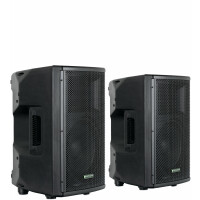 Pronomic E-210 MA 10" altavoz activo de 400 vatios set estéreo