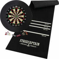 Stagecaptain DBS-1715C BullsEye Champion Dartscheibe Komplett Set