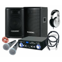 McGrey DJ Karaoke Komplettset Party-1500 800W