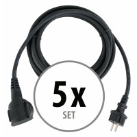 5x Set Stagecaptain PSPEXT-10 rallonge de câble IP44 10m