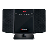 Beatfoxx MCD-60 chaîne stéréo verticale avec lecteur CD/MP3, porte USB et Bluetooth